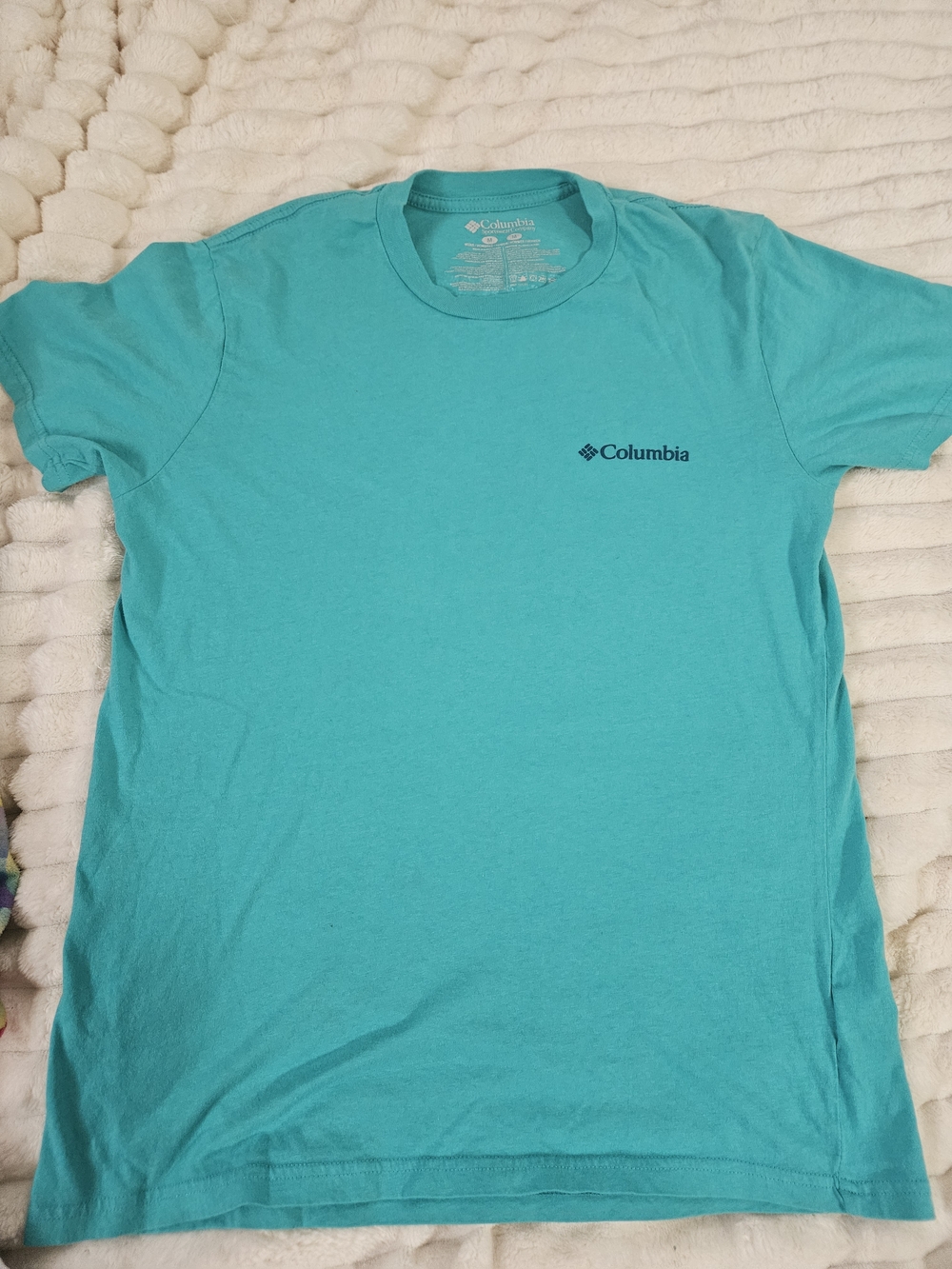 Columbia Teal Short Sleeve Crew Tee